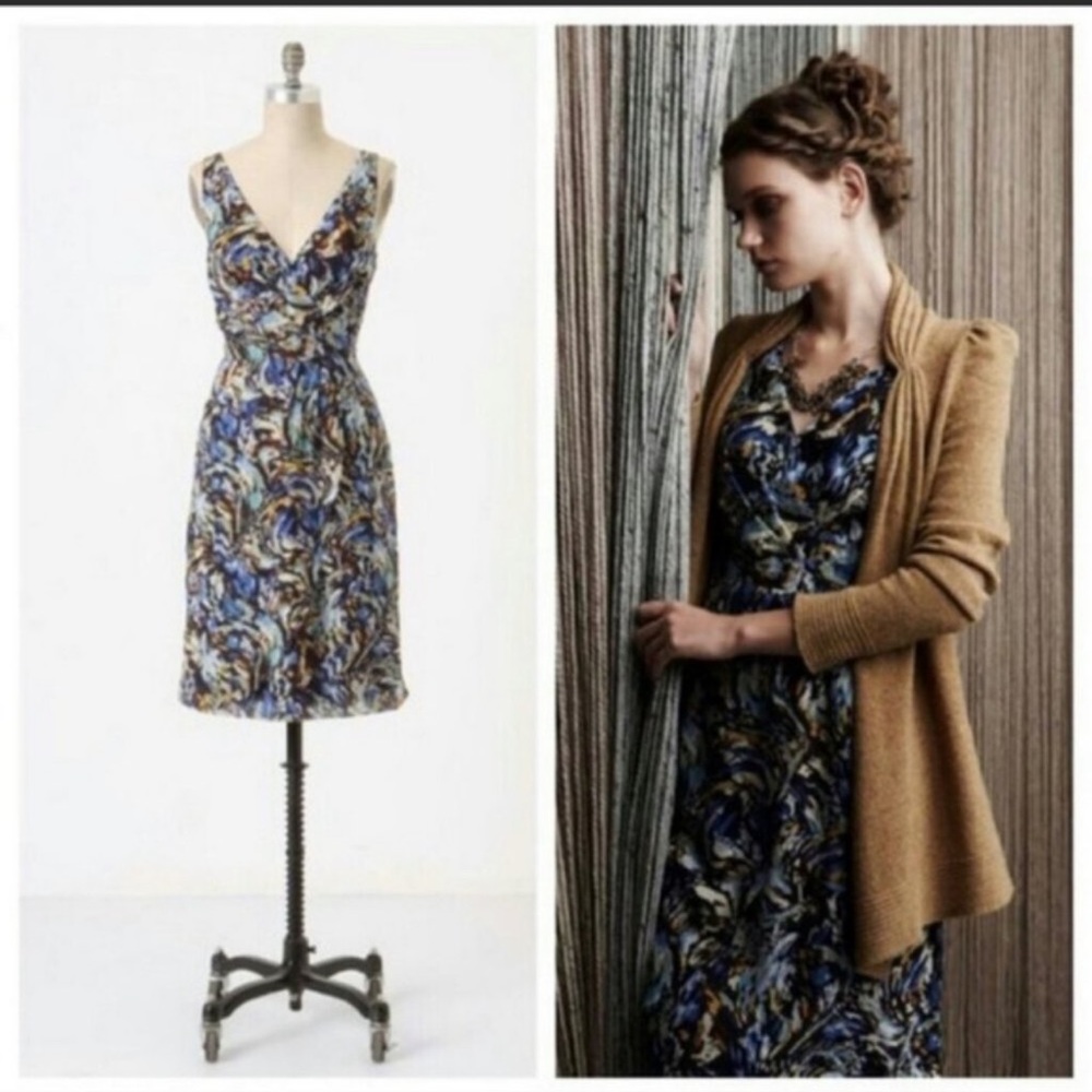 Anthropologie Moulinette Soeurs Oak Apple dress size 12